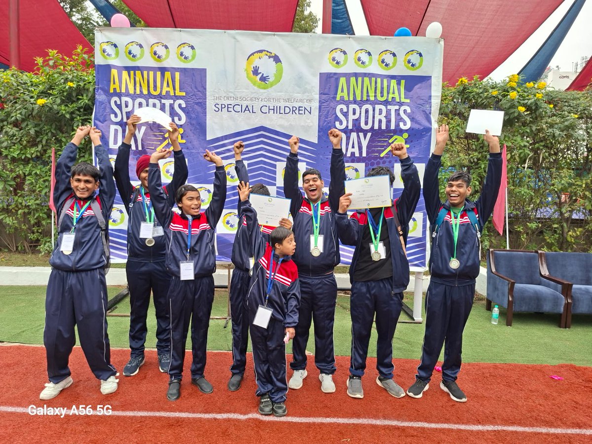 niepidmsecnoida's tweet photo. On 18 Feb. 2026, 8 students from NIEPID–MSEC participated in the Fun Games Sports Competition held at The Delhi Society for the Welfare of Special Children, Okhla Centre, New Delhi. 

#SportsCompetition @NIEPID #niepidmsec https://t.co/GsOZJ5R38Q