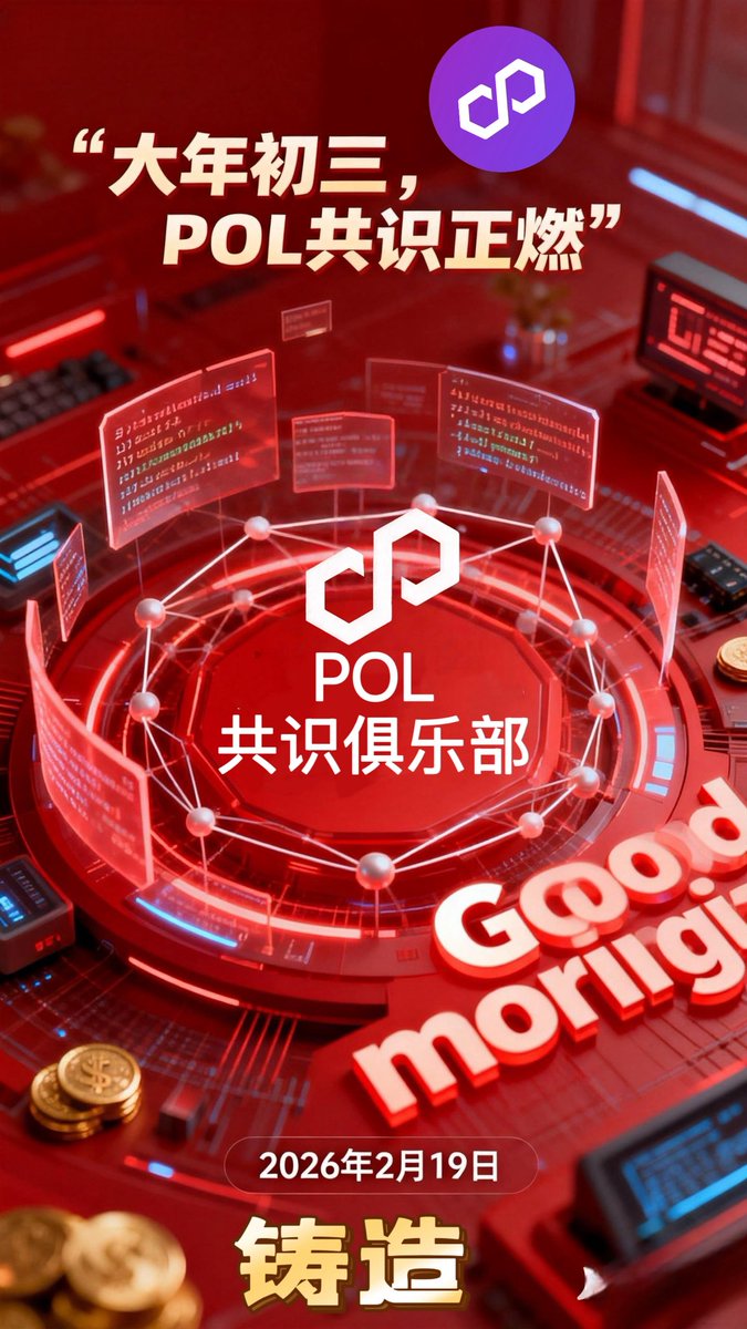 Triumphfx1's tweet photo. 🧧 大年初三，POL共识正燃！

老话说“初三赤狗日，不宜外出宜守财”，
今日链上节点不息，收益依旧滚滚来！
作为Polygon生态核心受益者，
我们依托“官方基金+全球DAO社区”双轮驱动，
持续深耕POL公链技术，构筑Web3价值基石。🔥 年味越浓，共识越猛；假期越长，复利越疯！ https://t.co/VLxqBURUmQ
