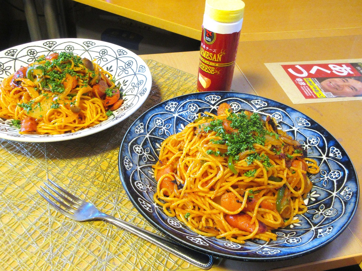 パセリ…ナポリタンにはあった方がいいと思います。粉チーズと同じくらい…
#おうちごはん