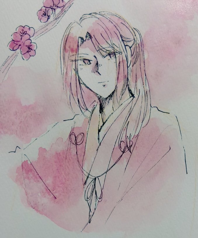 らくがき仲綱さん(紅梅色1色塗り🌸)

#暁天に燃える陽