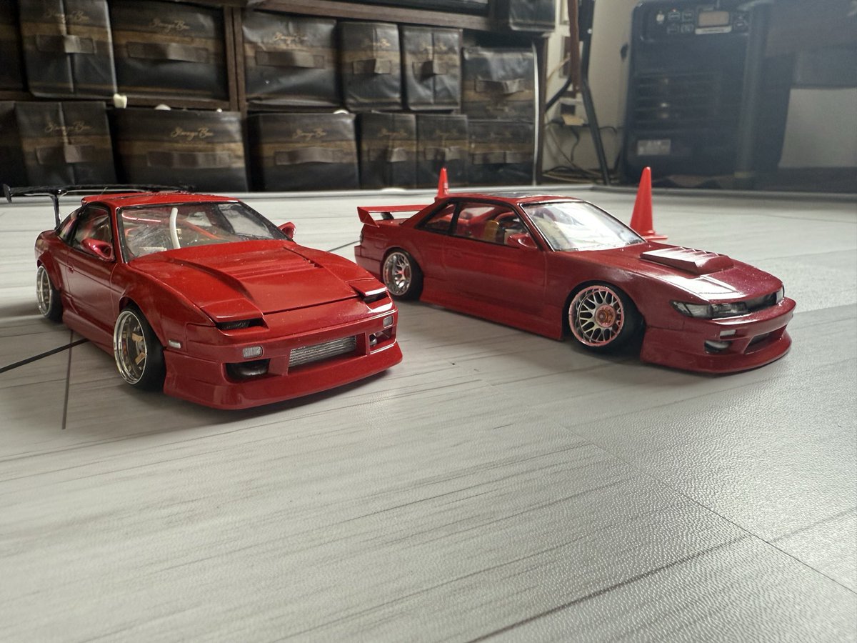 mwWMdVFFqr69300's tweet image. #ミニッツ
#MRD
#プラモデル
#180sx
#s13シルビア 
今まで良しと思ってたセッティング変えたらベラボーに安定して走りやすくなった😁