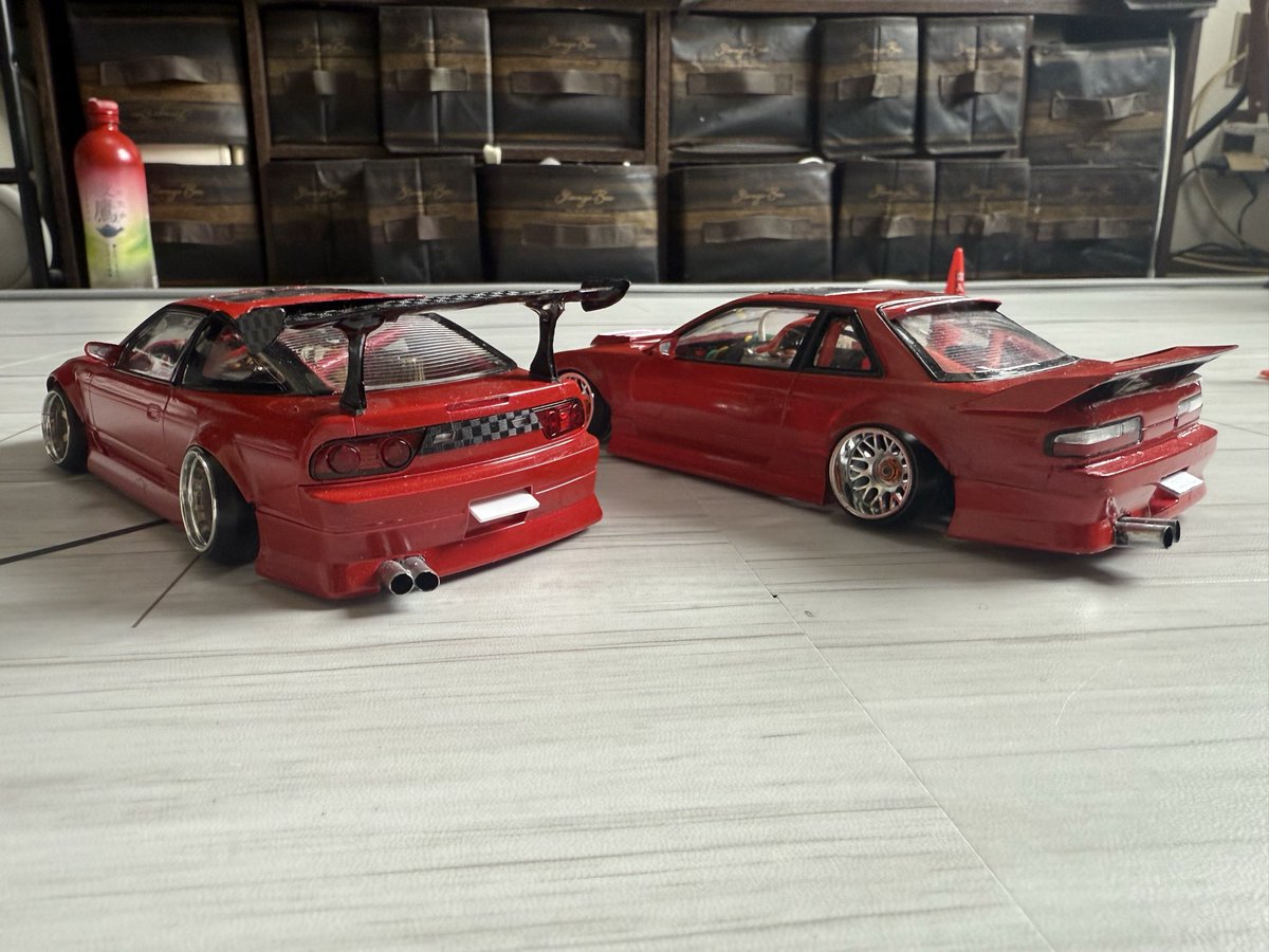 mwWMdVFFqr69300's tweet image. #ミニッツ
#MRD
#プラモデル
#180sx
#s13シルビア 
今まで良しと思ってたセッティング変えたらベラボーに安定して走りやすくなった😁