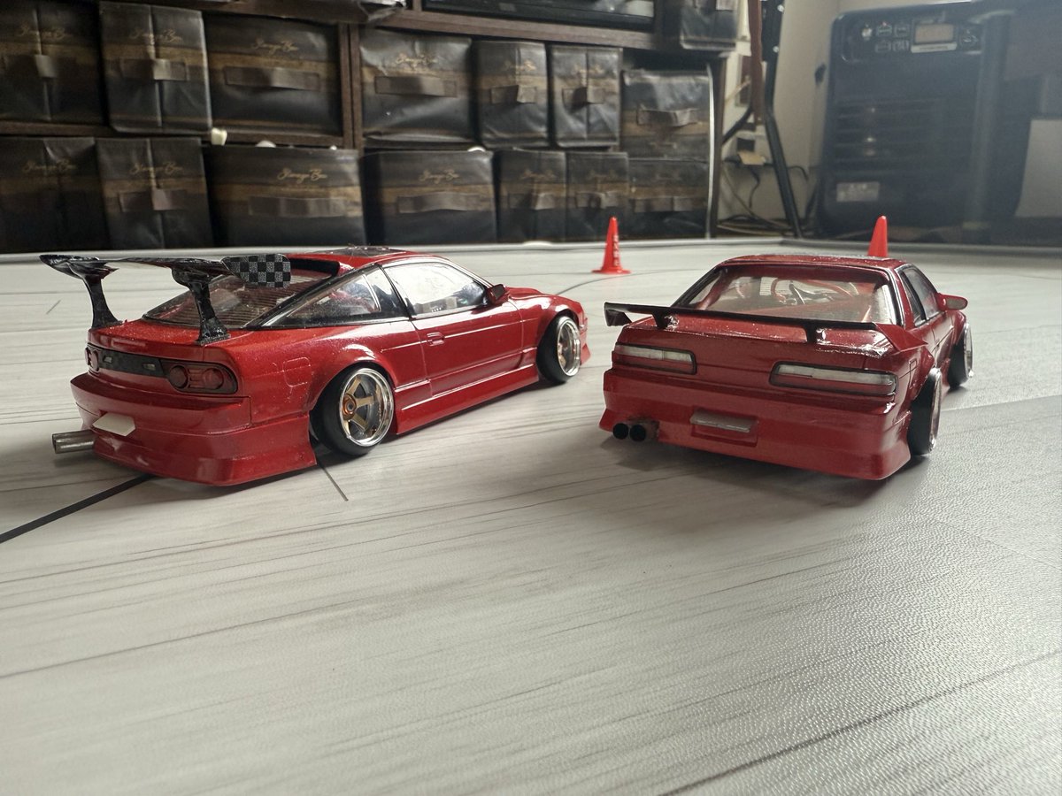 mwWMdVFFqr69300's tweet image. #ミニッツ
#MRD
#プラモデル
#180sx
#s13シルビア 
今まで良しと思ってたセッティング変えたらベラボーに安定して走りやすくなった😁