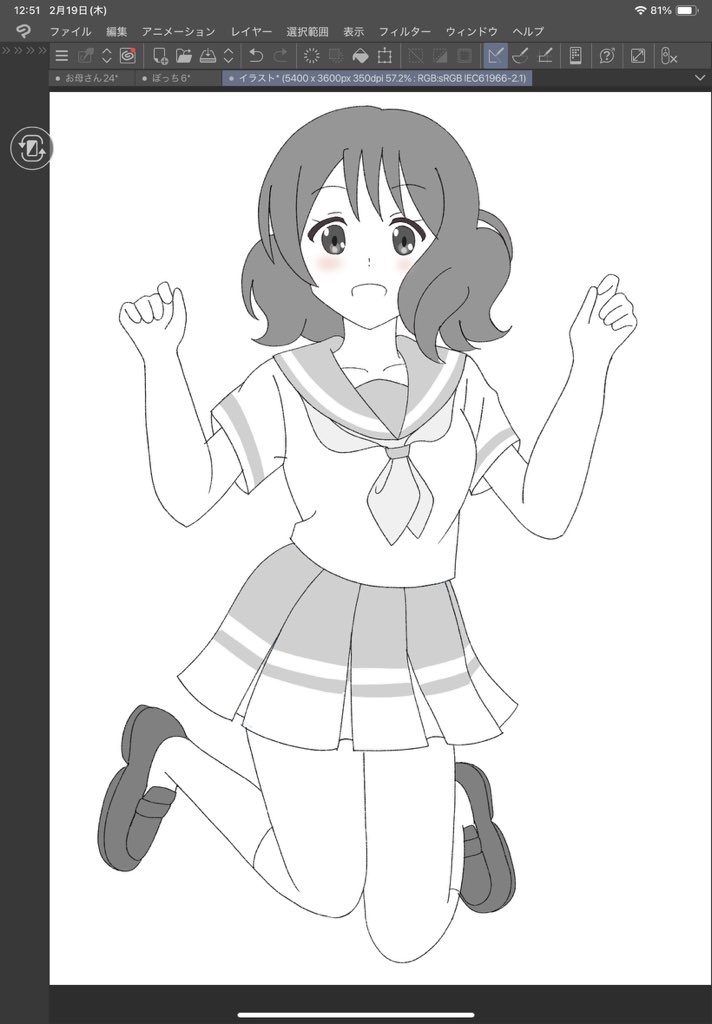 お昼休憩のお絵描きです