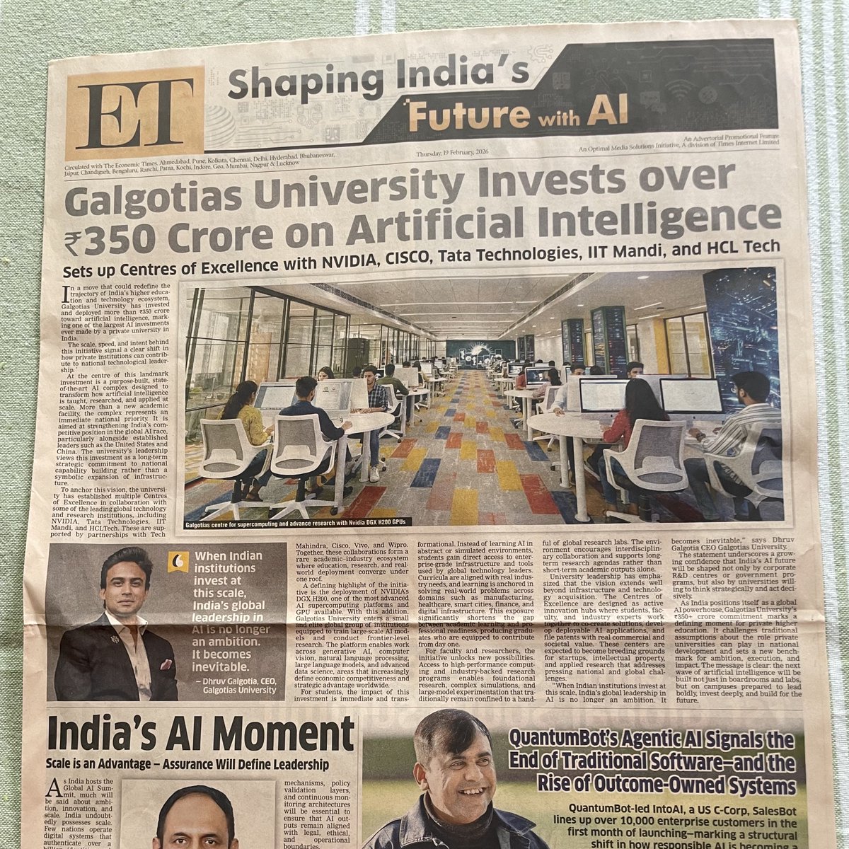 suchetadalal's tweet image. And this is today’s PAID half page supplement! What can one say. Zero embarrassment when money is collected!!🤦🏽‍♀️🤔🧐