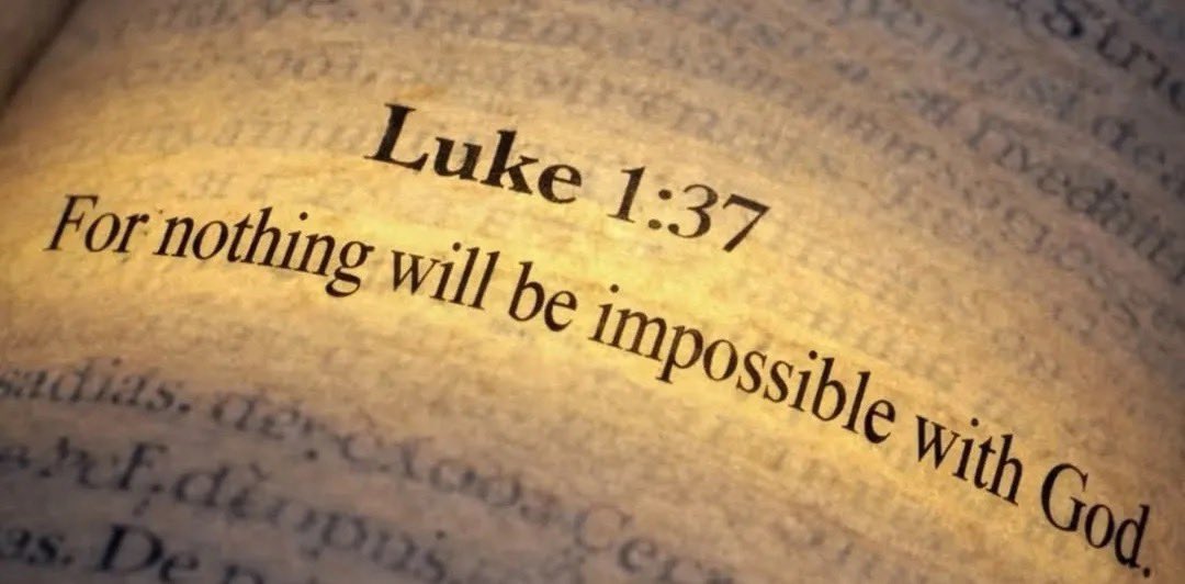 Nothing is impossible with God.🙏💜