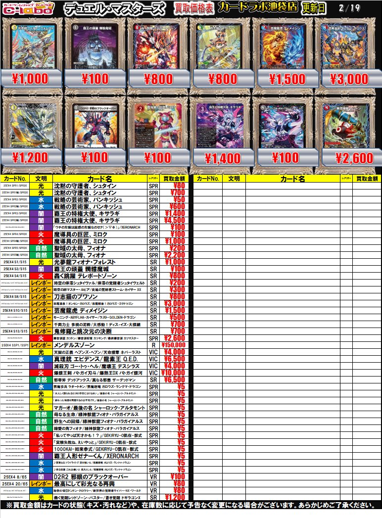 デュエマ買取情報】 本日発売新弾のエピソード4 パンドラ・ウォーズ