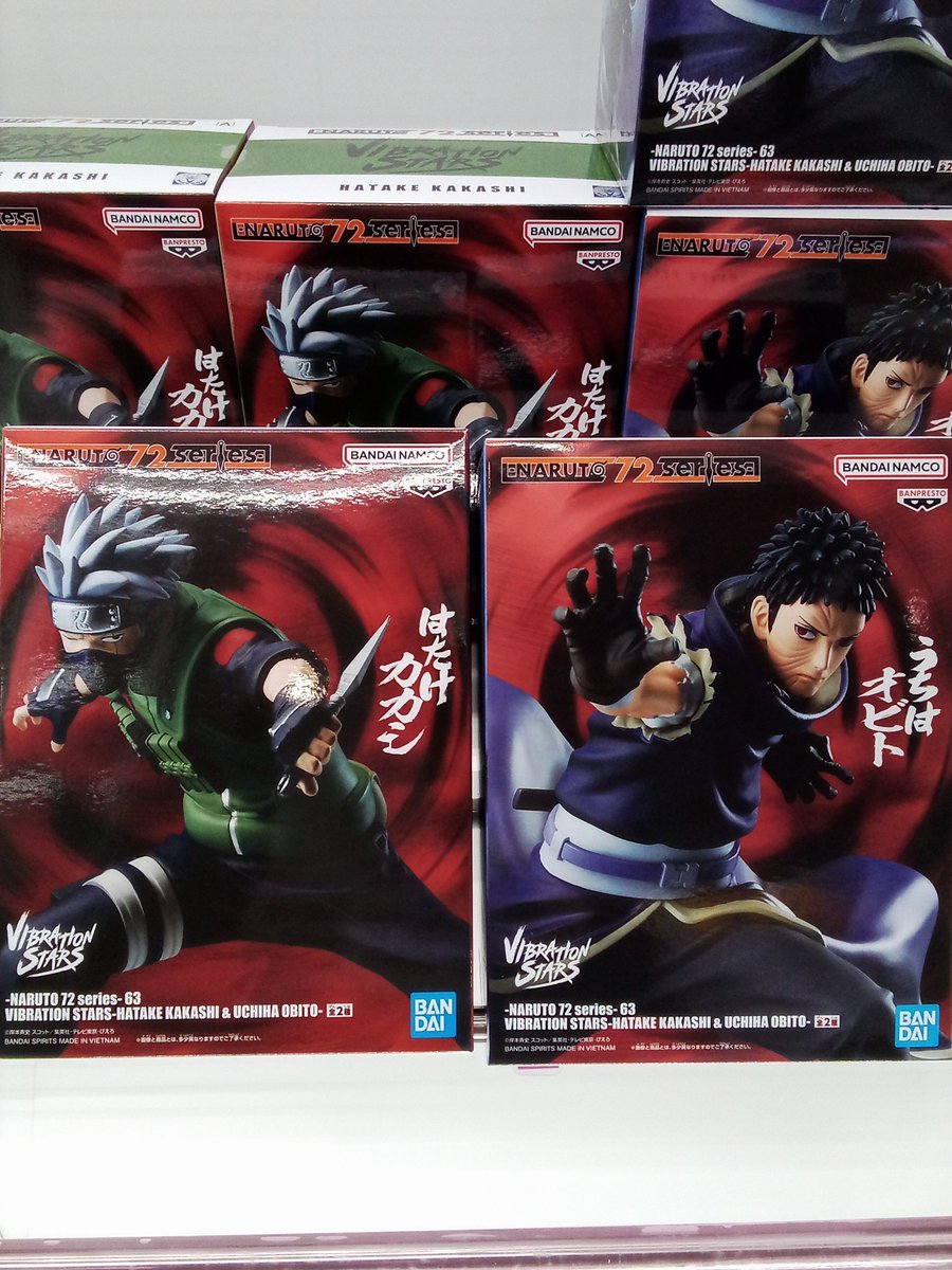 新しく投入致しました景品です✌️ #ナルト #はたけカカシ #うちはオビト