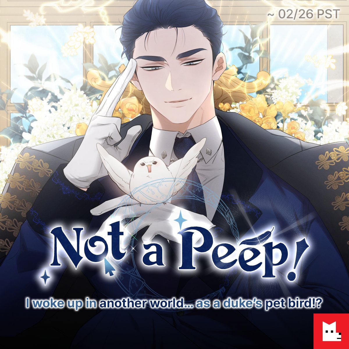 LezhinComics_US's tweet photo. 💫𝙉𝙤𝙩 𝙖 𝙋𝙚𝙚𝙥!💫 𝙎𝙚𝙧𝙞𝙚𝙨 𝙁𝙞𝙣𝙖𝙡𝙚!
I woke up in another world… as a duke’s pet bird!?
Enjoy all episodes on sale for a limited time.

⏰~𝟮/𝟮𝟲 𝗣𝗦𝗧
🖤𝗥𝗲𝗮𝗱 𝗡𝗼𝘄! 👉https://t.co/y3pCRkurYj

#NotaPeep #SeriesComplete #LezhinUS #Lezhincomics https://t.co/N6TJLhGnqo
