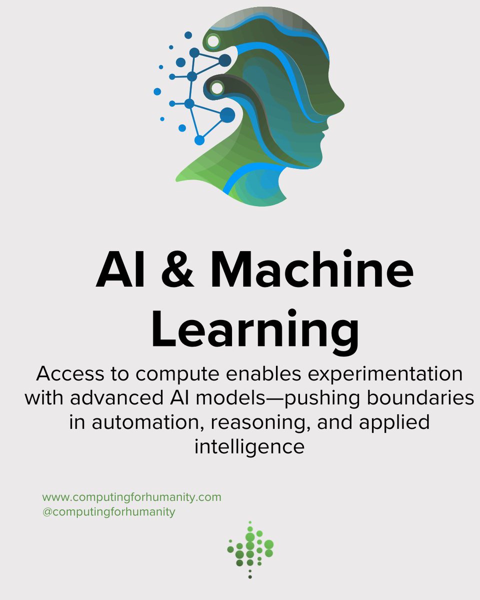 Comput4Humanity's tweet photo. Access shouldn’t decide who gets to do research.

#MRCA (My Research Cloud Access) by Computing for Humanity removes barriers to research computing—so ideas in AI, cybersecurity, climate, health, and community tech can move forward.
💡 Access first. Impact follows

#TechForGood https://t.co/8pm3OUeN6S