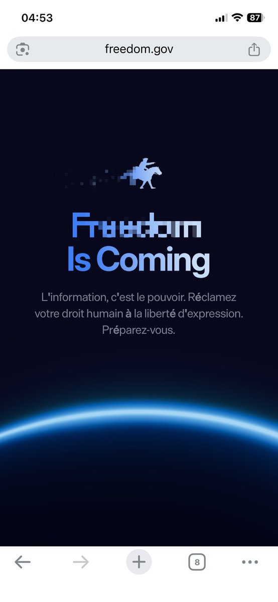 🚨ALERTE INFO 
ℹ️POUR LA LIBERTÉ D'EXPRESSION !!
🇺🇸Le département d’État américain met en place un portail en ligne appelé freedom.gov pour permettre aux citoyens européens et d’ailleurs d’accéder à des contenus interdits par les gouvernements locaux.

Cela mettra fin