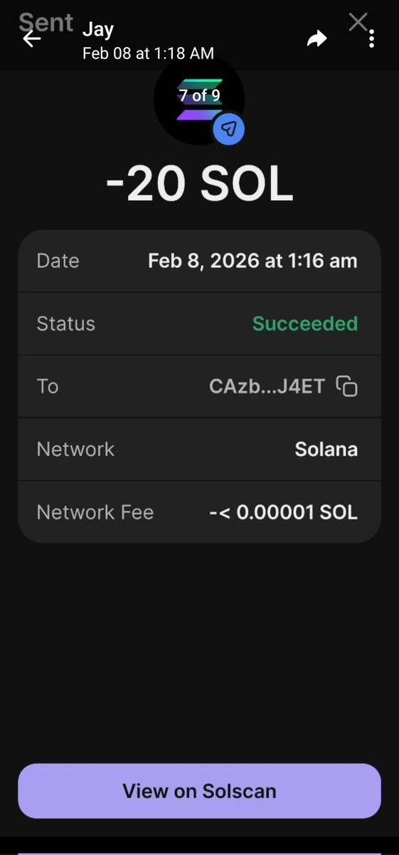 jaleenweb3's tweet photo. I sent 20 SOL. Waited a week.

And then this coward hits me with the most pathetic excuse in scammer history:

"I lost all the money." https://t.co/6TbO4jKgXq