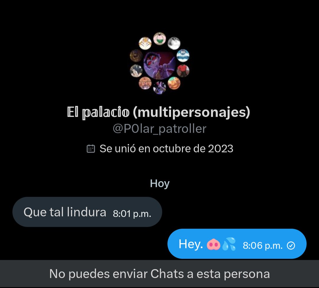 Esta puta mamada no me deja mandar mensajes... 🐽💢