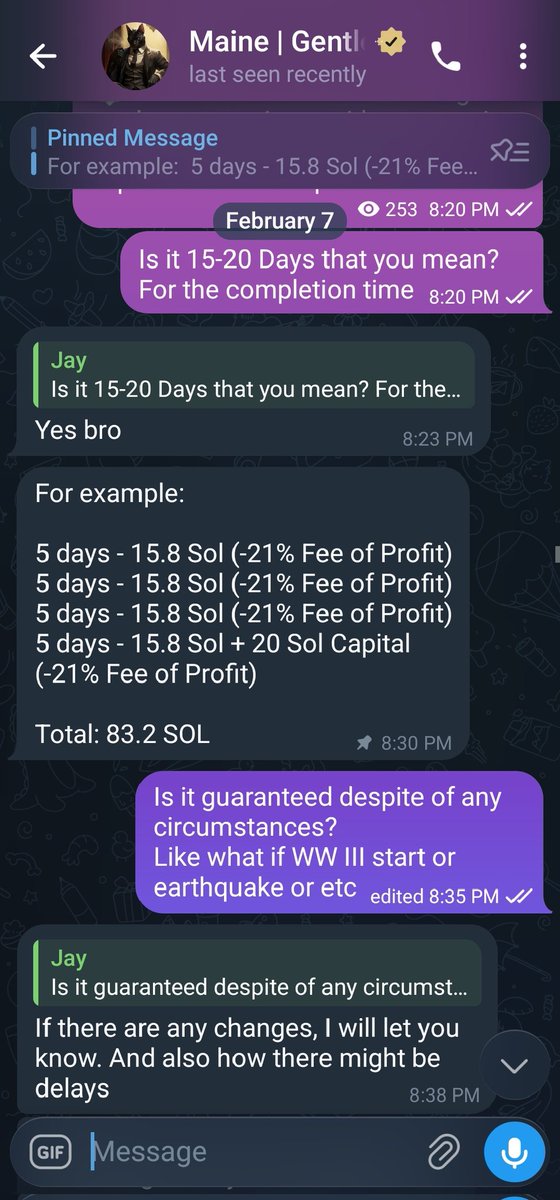jaleenweb3's tweet photo. I have the FULL proof:
✅ The conversation
✅ The tx hash
✅ The 5-day payout promise
✅ The wallet address

Twitter, do what you do best to this thief @GentleCatCalls. 

Share this so everyone knows. If this account DMs you, BLOCK AND REPORT https://t.co/RQ2y4hASJ0