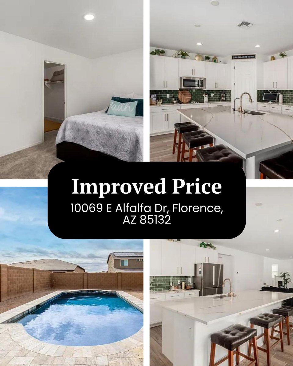 callclariselynn's tweet image. New listing in Florence, AZ 🏡 4bd/3ba at 10069 E Alfalfa Dr. Space to grow + fixed payment beats rent hikes. Buyers—book a tour. Sellers—thinking of listing? Let’s chat. #FlorenceAZ #JustListed #FirstTimeBuyerAZ