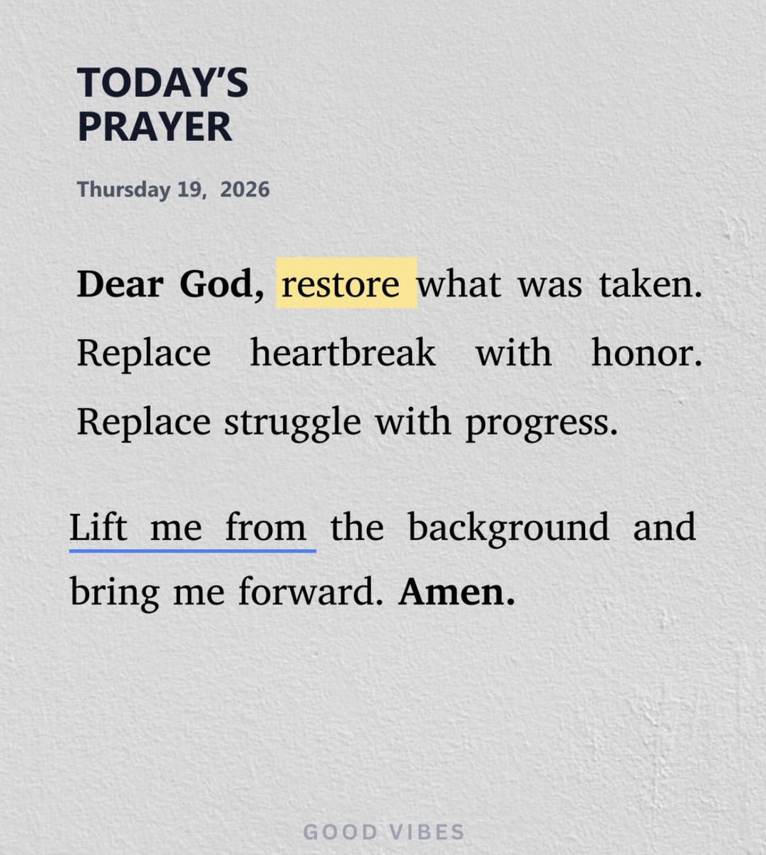 Let us pray 🙏🏾 

And so shall it be in Jesus’ mighty name. Amen 🙏🏾