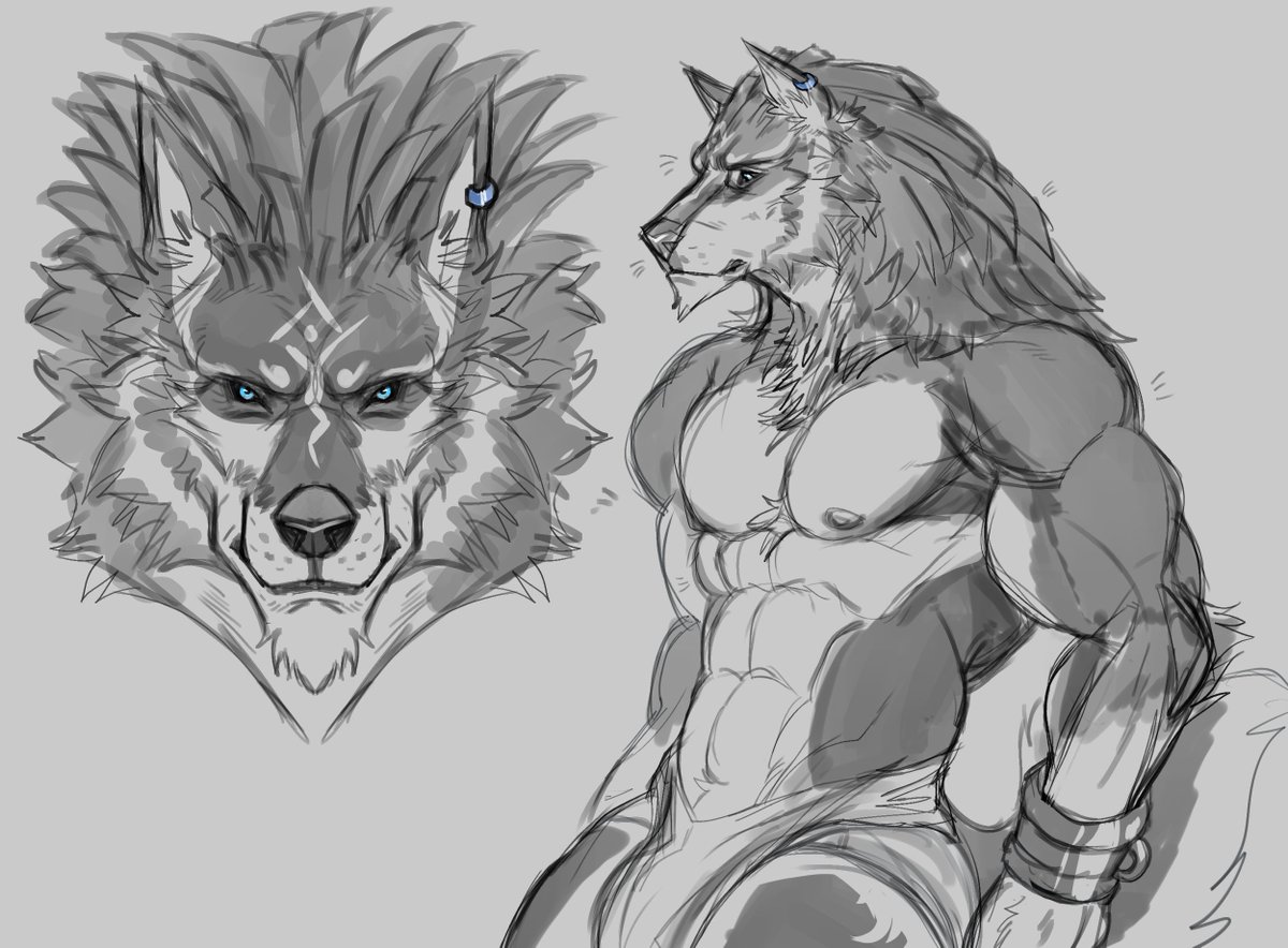 Some messy sketches of wolf link 🐺
ill maybe draw some more :3