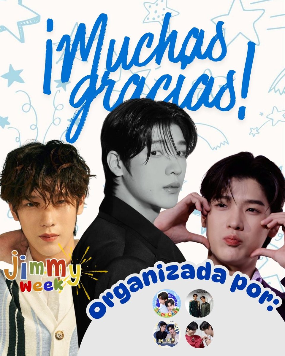 JimmyohmLatam's tweet photo. ·˚✧. GRACIAS JIMMY WEEK 。˚:✧
¡Muchas gracias por formar parte de esta celebración! No tienen idea lo felices que fuimos al verlas participar y mostrar tanto apoyo a nuestro amado Jimmy ¡FUIMOS TENDENCIA! Y nuestro samoyedo vió nuestras dinámicas.
Esperamos les haya gustado mucho este evento que preparamos con tanto cariño y que no hubiera sido lo mismo sin su increíble presencia.
Queremos también agradecer muchísimo a nuestras hermosas compañeras: @JimmyohmV @jimmyohm_peru @PortalJimmyOhm. Esperamos poder seguir haciendo muchísimos más proyectos juntos, gracias por su paciencia y cariño.
¡Gracias infinitas! Por favor sigan apoyando muchísimo a nuestros chicos y demostremos que ellos son amados EN TODO EL MUNDO.
☬---------♤--------☬
Thank you so much for being part of this celebration! You have no idea how happy we were to see you participate and show so much support for our beloved Jimmy. WE WERE TRENDING! And our samoyed saw our activities.
We hope you really enjoyed this event that we prepared with so much love, and it wouldn't have been the same without your incredible presence.
We also want to give a huge thank you to our wonderful colleagues: @JimmyohmV @jimmyohm_peru @PortalJimmyOhm. We hope to continue doing many more projects together. Thank you for your patience and support.
Thank you so much! Please continue to support our boys and let's show that they are loved ALL OVER THE WORLD.
🎁 CELEBRATING WITH JIMMY #JimmyWeek #jimmy_jimmoi #jimmyohm @jimmy_jimmoi