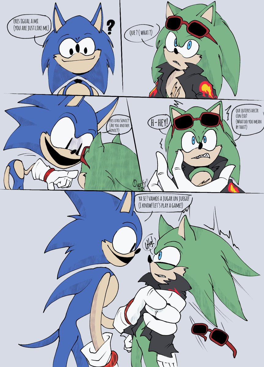 0verKill404's tweet photo. Me gusta volver a dibujar a Sonic jejeje Short comic of "you're Sonic" I'm looking to create ships
#fanart #SonicTheHedgehog #mobiansona #ocmobian https://t.co/oEpZ69puIZ
