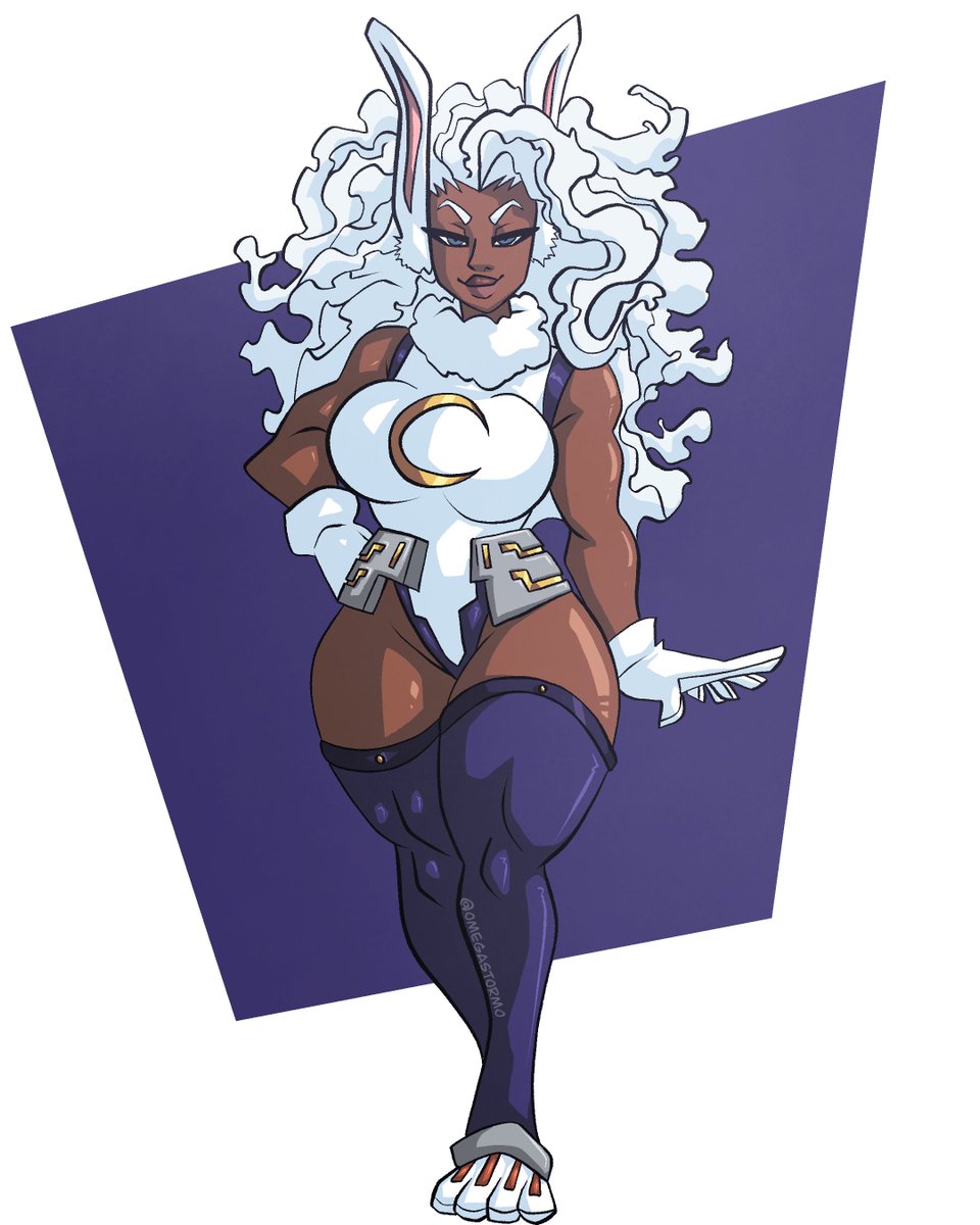 OmegaStorm0's tweet image. Storm cosplaying as Mirko, comm for @nxghtshxde91. 9/10 slots left ✋🏾😏🤚🏾 #storm #ororospoilers #marvel #marvelcomics #fanart #mirko #mha #MyHeroAcadamia #BNHA
