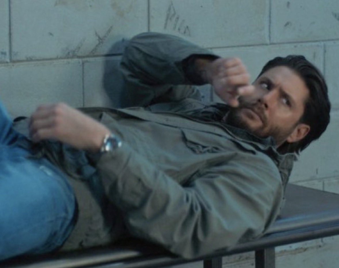 Nightly This Dean &amp; This Cas

When Cas Novak, Esq. loses it in court and a judge holds him in contempt, he shares a cell for the night with Dean Winchester, who gave some cop a hard time during a traffic stop. Cas gives Dean his business card, “Call me when you want to get off”