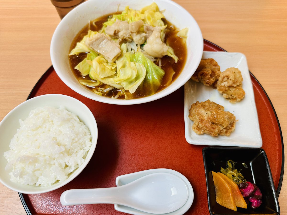 ここぞと言う日はモツちゃんぽん！