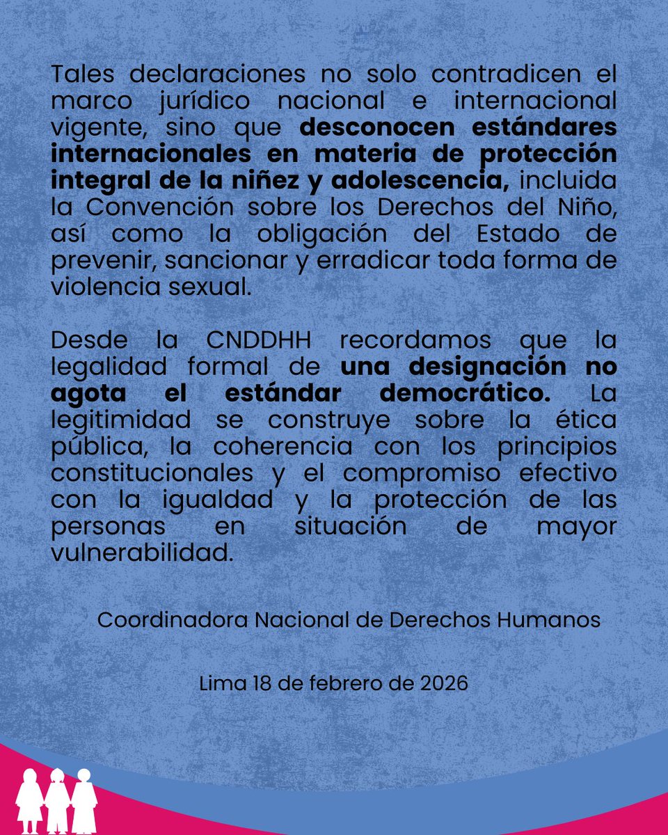 CNDDHH 🇵🇪 #ConsensoPorLosDDHH tweet media