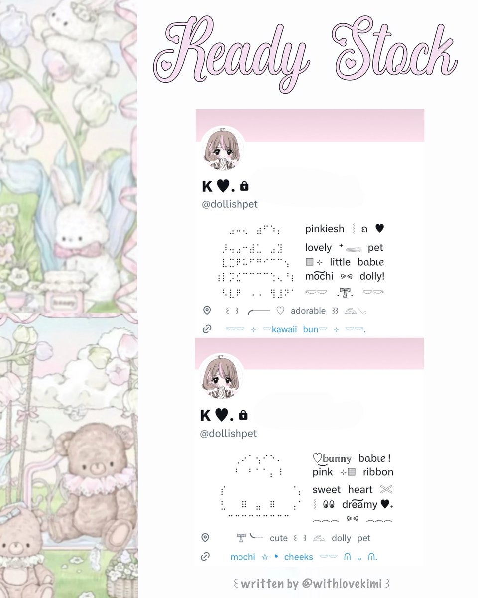 withlovekimi's tweet photo. ⠀
⠀♥︎  ︴꒰⠀help retweet? arigatOu!⠀꒱
⠀╭──⠀#zonauang ୨୧

⠀Moshi⠀__⠀mOsh?⠀ready⠀stock⠀🧁
⠀🎀🍧⠀wording⠀🍬⠀bio + loc + link ⠀⠀
⠀siap⠀dibeli!⠀⭐️ 𓈈⠀sekarang!  :¨ ·.· ¨:
⠀ⓘ  ☆⠀harga:⠀IDR⠀8.500⠀coins⠀🥣

⠀꒰⠀꒱⠀⑅⠀kindly check ALT (!) 💭
⠀ https://t.co/10EXIXjkyf
