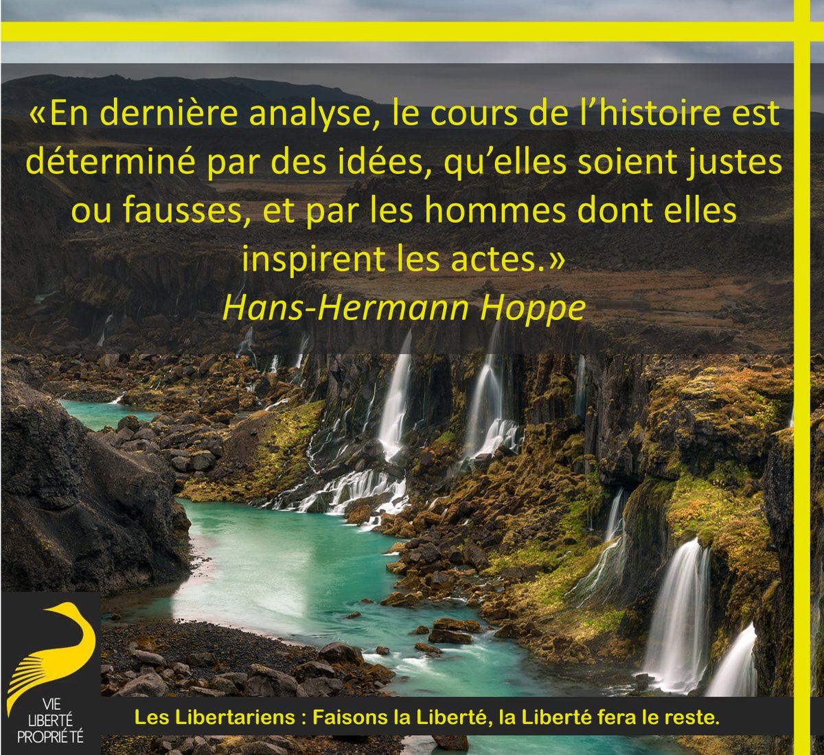 En dernière analyse, le cours de l’histoire est déterminé par des idées, qu’elles soient justes ou fausses, et par les hommes dont elles inspirent les actes.
Hans-Hermann Hoppe
#Désinformation #LibertéDExpression #Vérité #Endoctrinement
