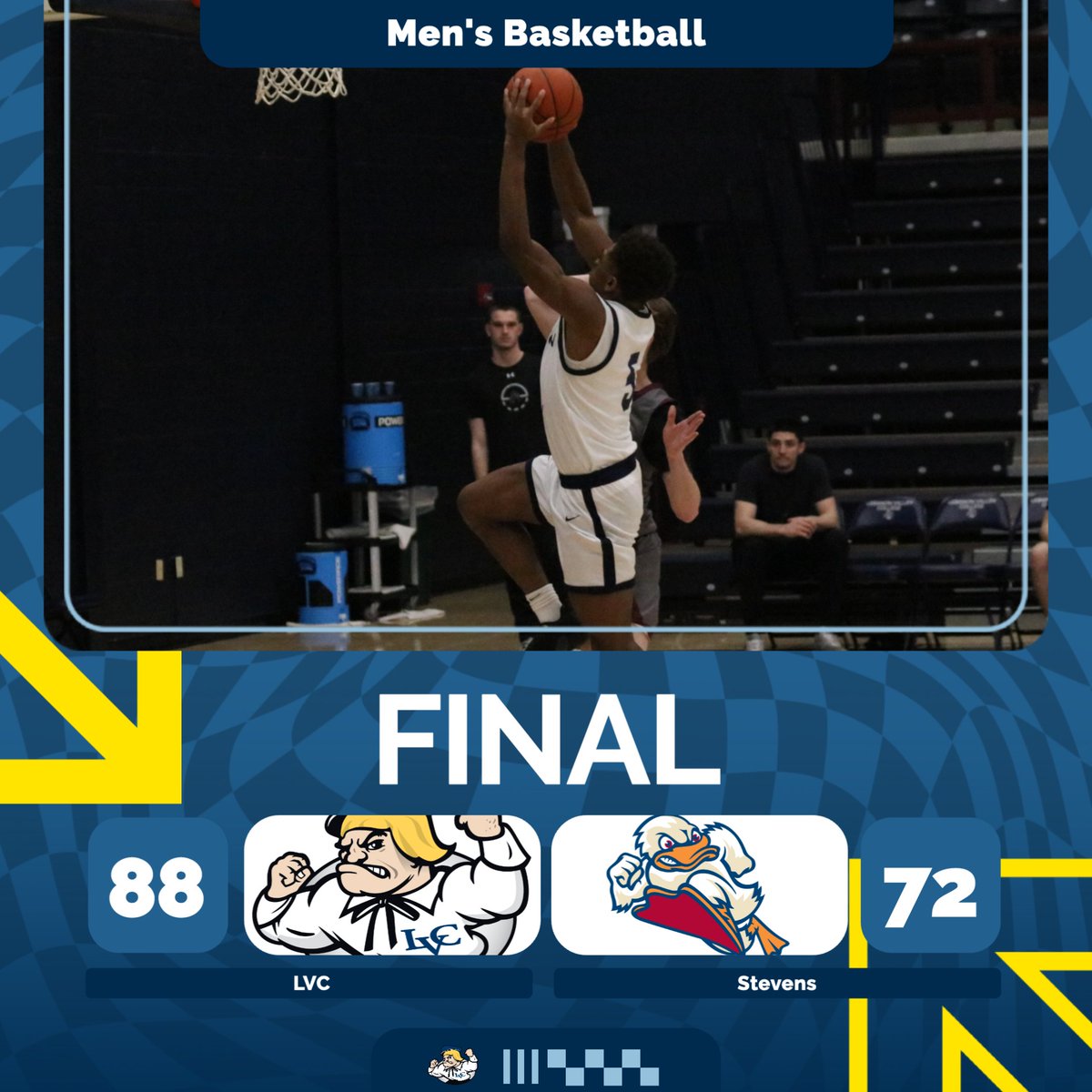 LVCathletics's tweet photo. Final home game=BIG win!🔥
#lvcmbb takes down Stevens 88–72 in the final home game!
⭐Bandy: 28 pts, 8 reb
⭐Melvin: 15 pts, 7 reb
⭐Penn: 14 pts, 6 reb
⭐Chilton: 14 pts
⭐Tang: 8 pts, 5 ast
Recap: https://t.co/Uq7w3d4M1l
#GoDutchmen https://t.co/7DR5Po030L