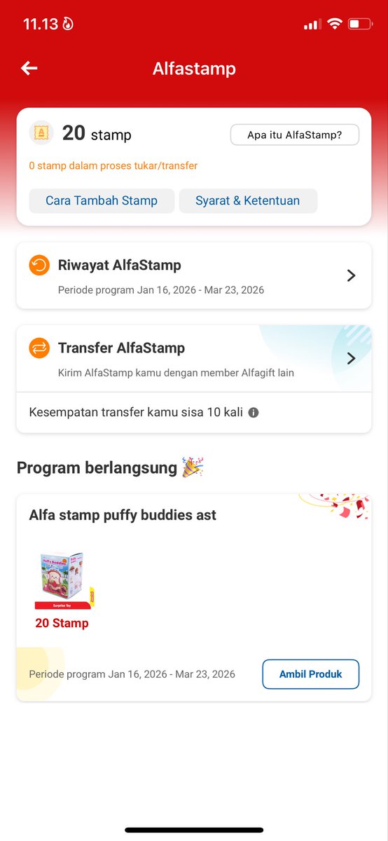 matchaaefvv's tweet photo. beli yu stamp aku jual 20 stamp 20k ajahh buat kalian beli puffy buddies yg viral di tt #zonauang #zonajajan️️ #alfamart https://t.co/RxqRyWnNwZ