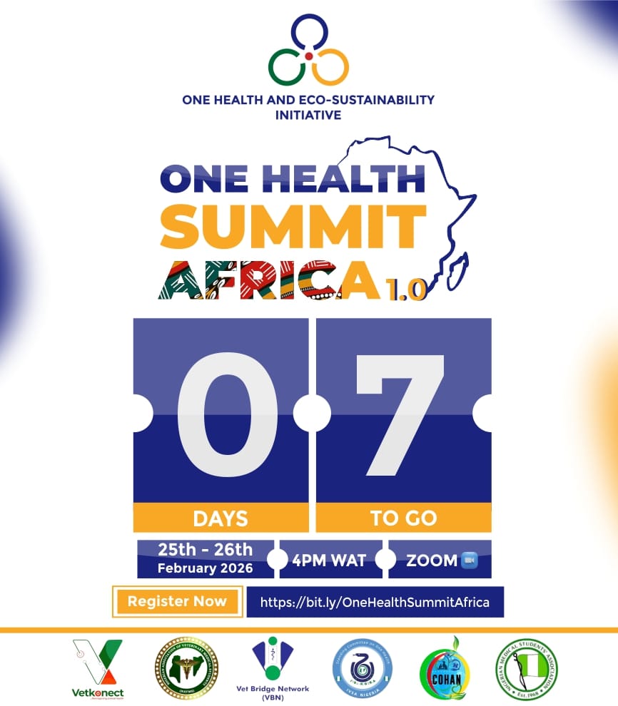 DAMRCNiMSA's tweet photo. 7 DAYS TO GO
We are set to make history!
The One Health Summit Africa has now recorded 1,000+ registered participants from over 40 countries across Africa, Asia, Europe, and South America. https://t.co/WhDTw6C2jR