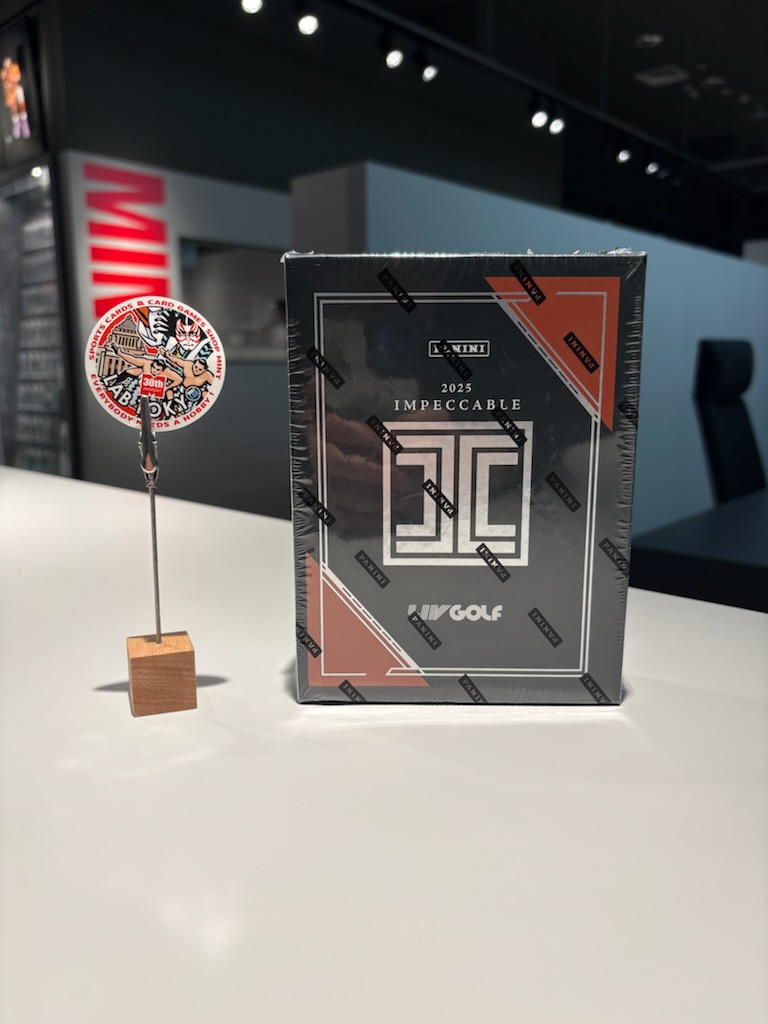 MINTLABTOKYO1's tweet image. 【新商品入荷情報②】  
GOLF 2025 PANINI IMPECCABLE LIV GOLF HOBBY
入荷いたしました🙌
本日19:00までの営業となっております。
皆様のご来店お待ちしております。
 #MINTLABTOKYO #EVERYBODYNEEDSAHOBBY