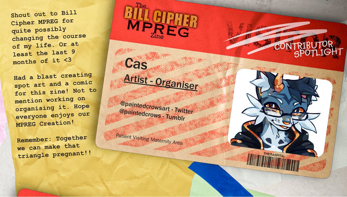 The Bill Cipher MPREG Zine tweet media