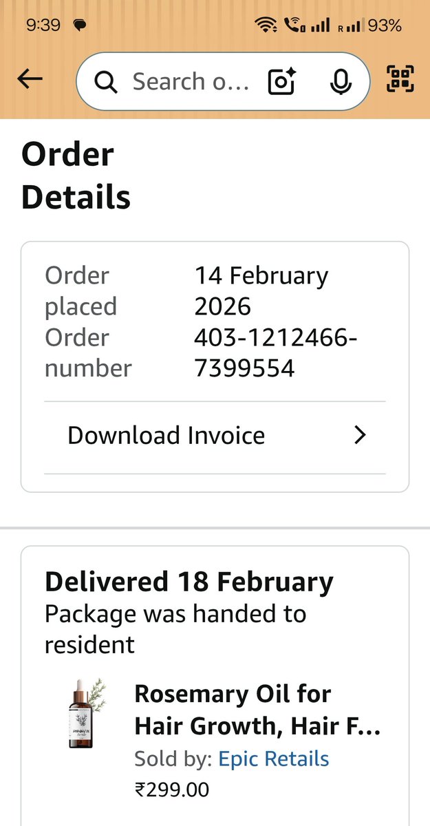 sawant0804's tweet photo. "Disappointed with @AmazonHelp @amazonIN. Even as a Prime Member, my order wasn't delivered on the 18th, yet it was falsely marked as 'Delivered'. Now showing delivery by the 20th. This is unacceptable service. Please look into this immediately!
Order ID: 403-1212466-7399554" https://t.co/CrOcOE9XFV