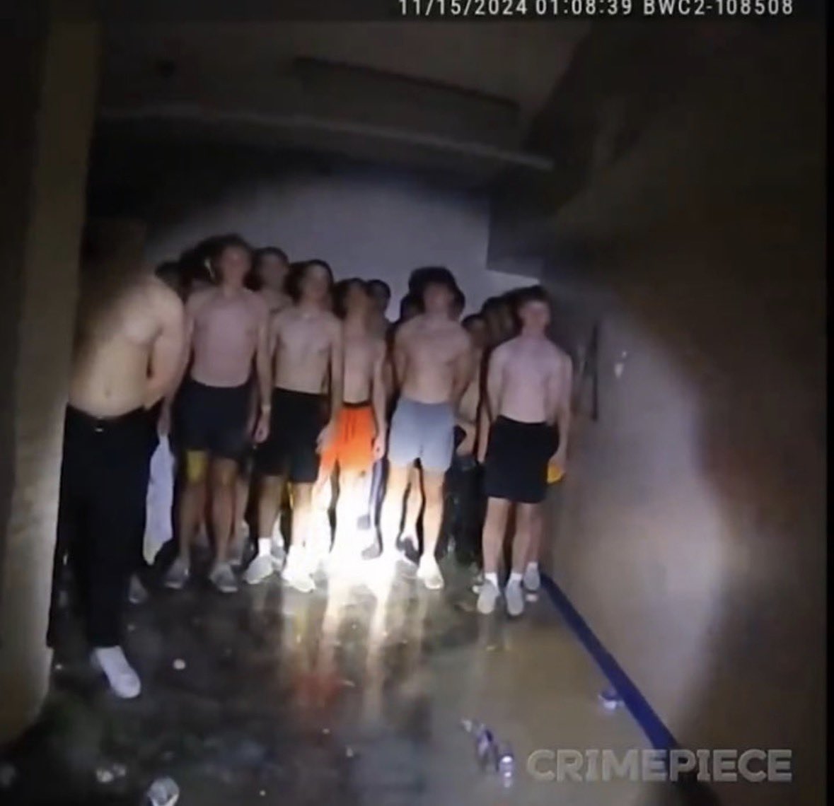 How me and the guys were in the corner of our first rush event