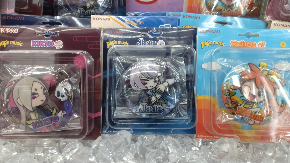 景品情報】 pop'n music コレクタブル缶バッジ 投入致しました