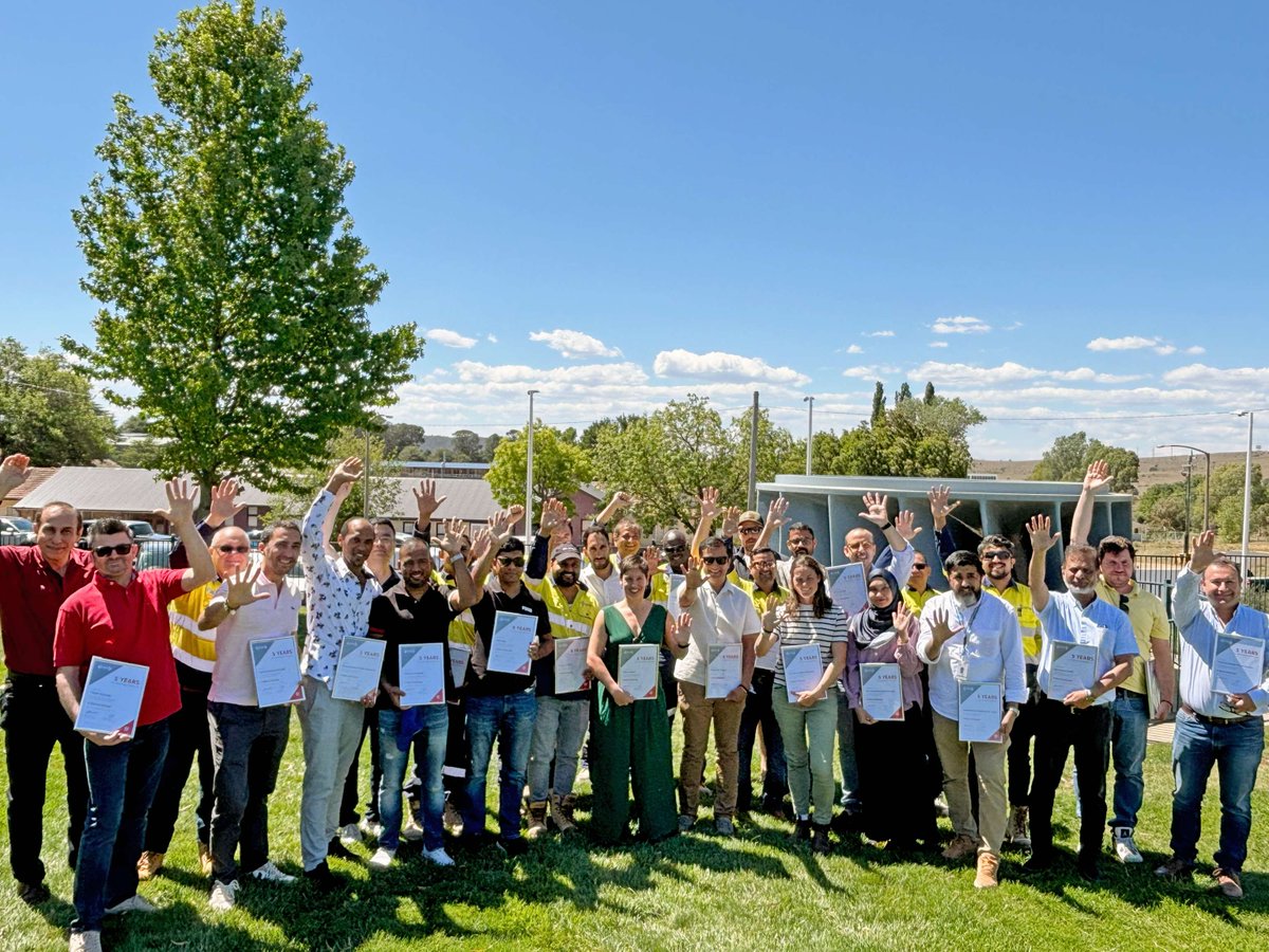 CloughGroup's tweet photo. ⭐ Celebrating our icons!
Last week we recognised long‑serving team members across Australia and the incredible milestones they’ve achieved. Thank you for your dedication, passion and impact on our projects, teams and communities.
#Clough #Webuild #LongService #Careers https://t.co/obj0TfSWZS