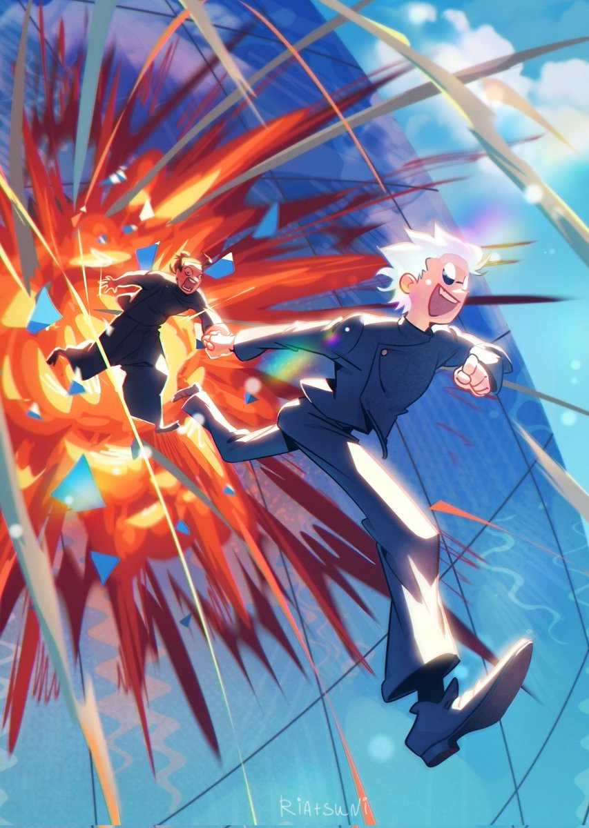 This thing got on Pinterest 
#jjk #JujutsuKaisen #satosugu #satorugojo #sugurugeto