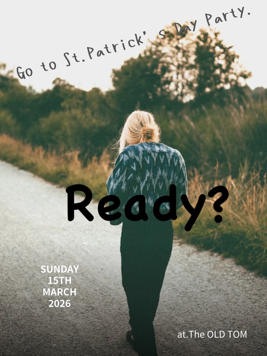Hello everyone.

It’s coming to Green Party this year,too.

Are you ready??

Let’s join in our party.

Lovely.

St.Patrick’s day party at. The OLD TOM.

03/15/Sunday/2026

3:00pm-9:00pm.

ドレスコード: 緑色のものを身につけて

当日に限りフードは持込み可とさせて頂きます。