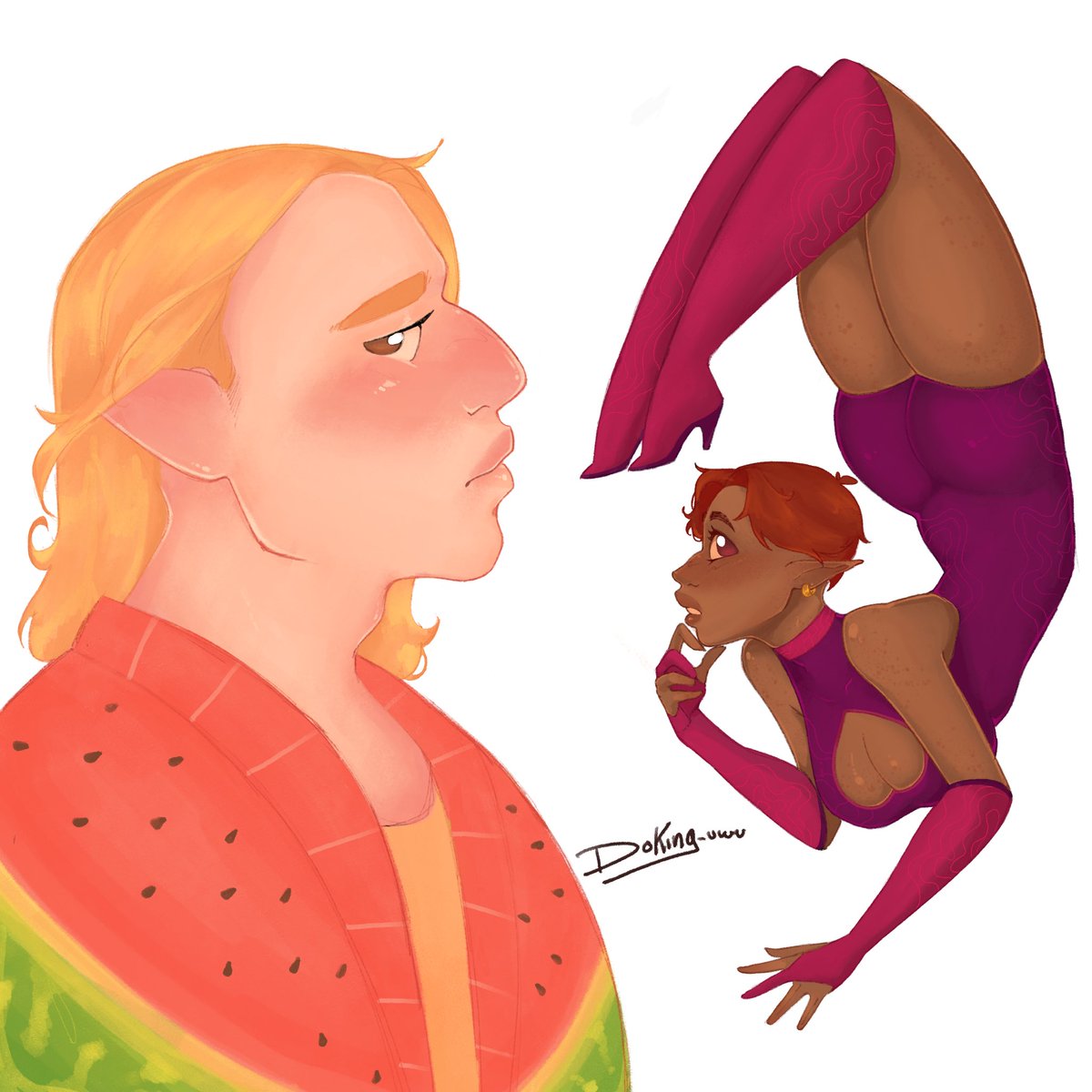 doking_uwu's tweet photo. 🍉🍆 
#oc #digitalart #drawing #pose https://t.co/mC7W6paqW7