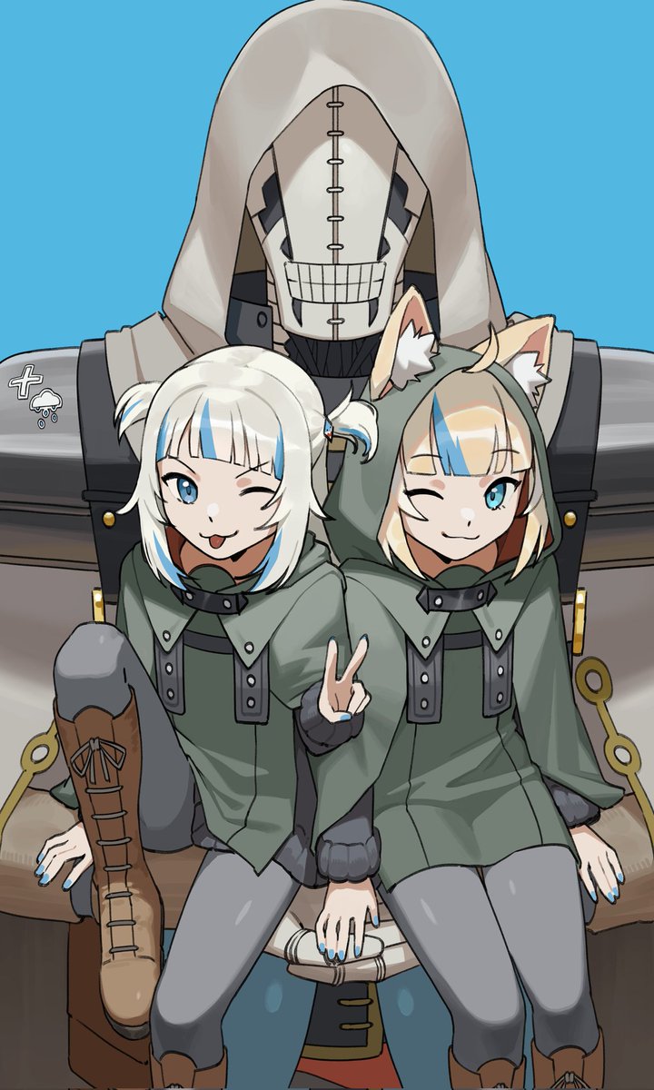 My new pfp is finally here 💙
Now both my fish oshis are on it!!!
Say welcome to Saba!

I cherish this piece so much. Being able to have both of them together like this means so much to me 💙💙🦈🐟
Huge thank you to the incredibly talented <a href="/Karassawa/">Karassawa</a> for bringing it to life 🥹