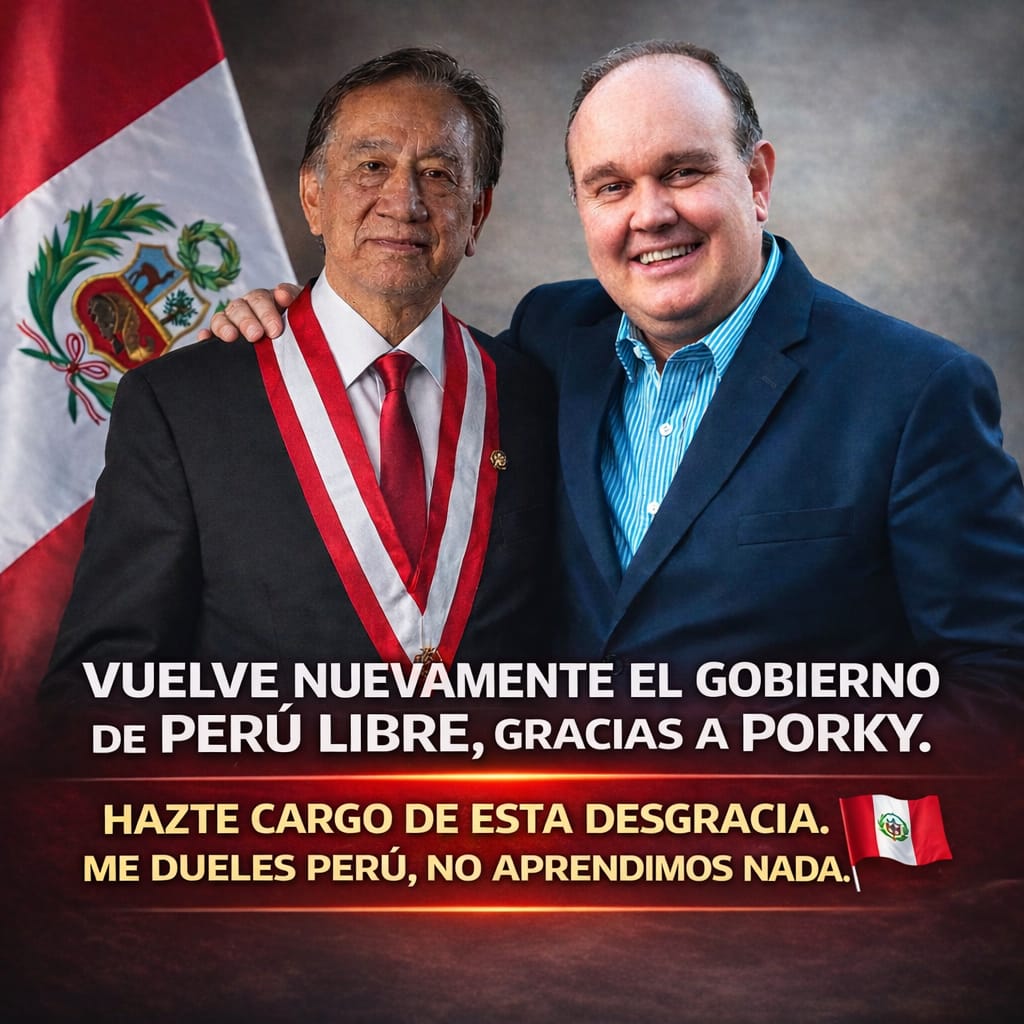 <a href="/rlopezaliaga1/">Rafael López Aliaga</a> Muy mal entregaste a los rojos el pais