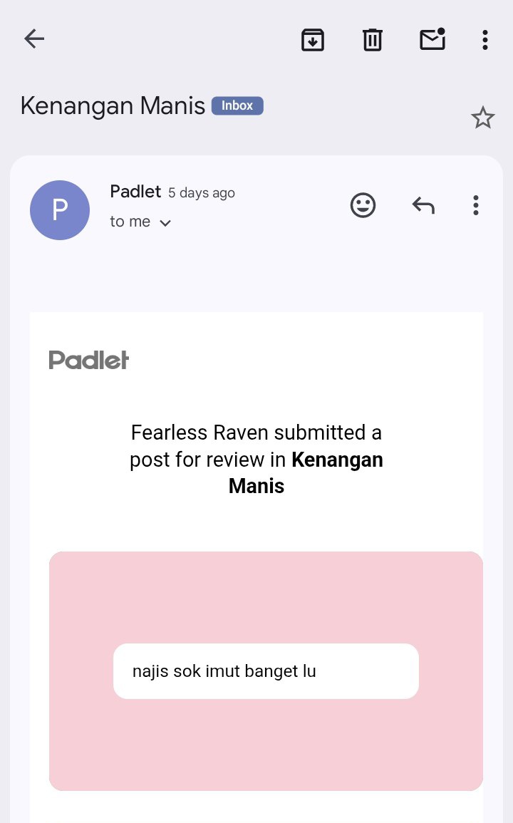 Jaluk tulung buat siapa pun yang ada masalah entah rasa iri dengki, benci, kecewa, atau apapun itu. Kalau gak berani menyampaikan langsung apa yang kamu rasakan ke yang bersangkutan, bisa disampaikan lewat aku, Owen atau ke bot. Ini udah masuk bulan puasa, tolong energinya——