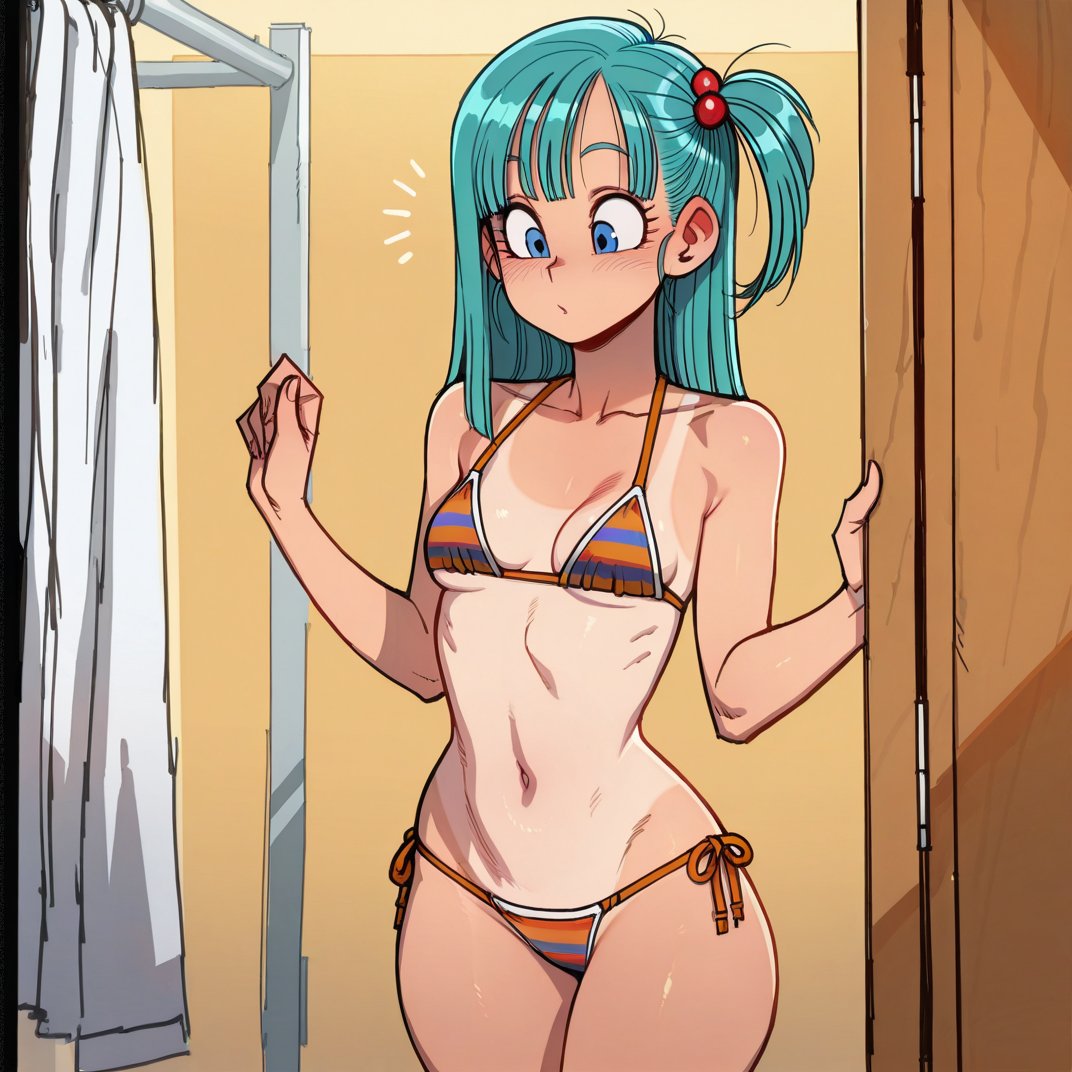 GekkyFlames's tweet photo. Bulma got a little too much sun. https://t.co/tMeriBSRiU