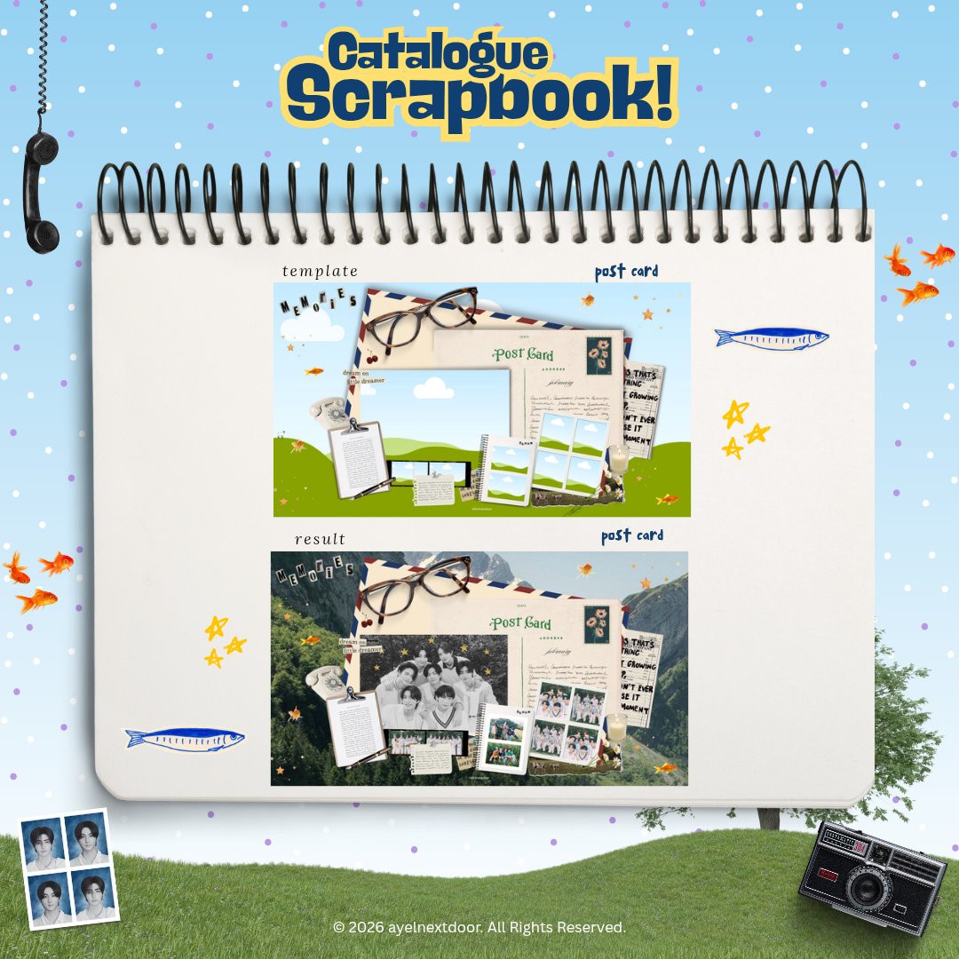 ayelnextdoor's tweet image. Help repost? thank you!! &amp;lt;3 

Haii, aku ada template scrapbook "post card"💌⭐🖼️
Ada 3 versi ukuran yap untuk instagram post, x dan desktop wallpaper 🙌🏻

Template ini bisa di order di lynk.id/nekkomories yaa, jangan lupa baca dan patuhi snk yang tertulis ☝🏻
#zonauang