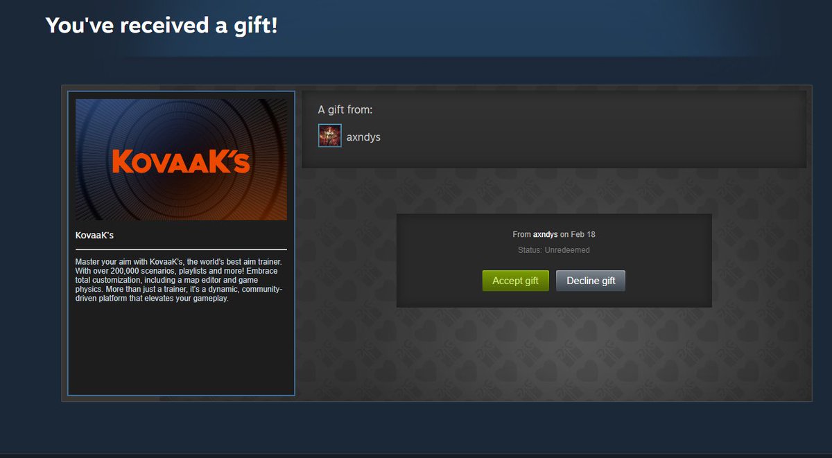 just went 1 and 5 on overwatch and got a friend request on steam and accepted and got this 😭😭😭