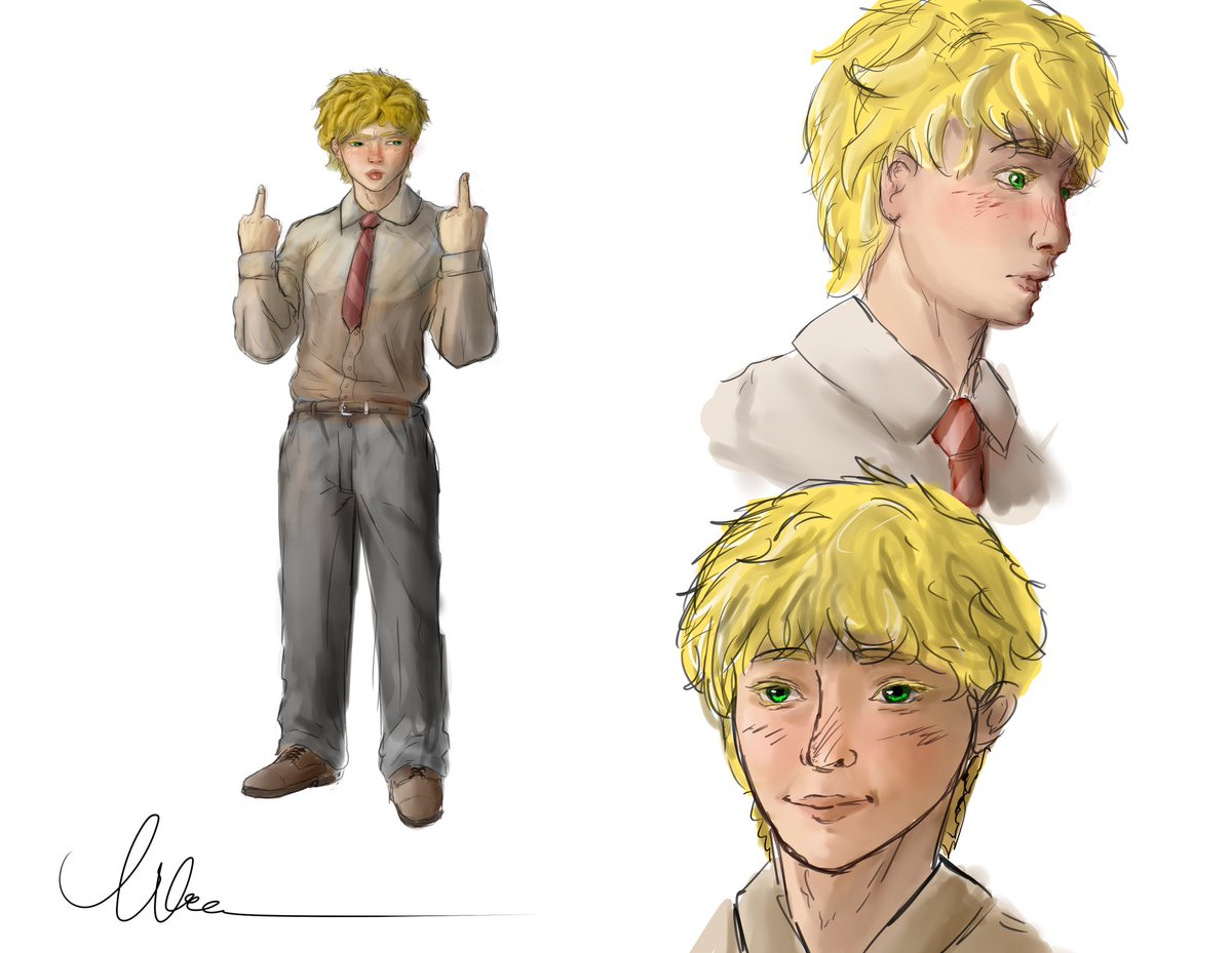 Anthony06515427's tweet photo. An art trade I did with a friend 
(This her OC I drew)
#OC #Art #illustration  #art https://t.co/o7MSlCzaww