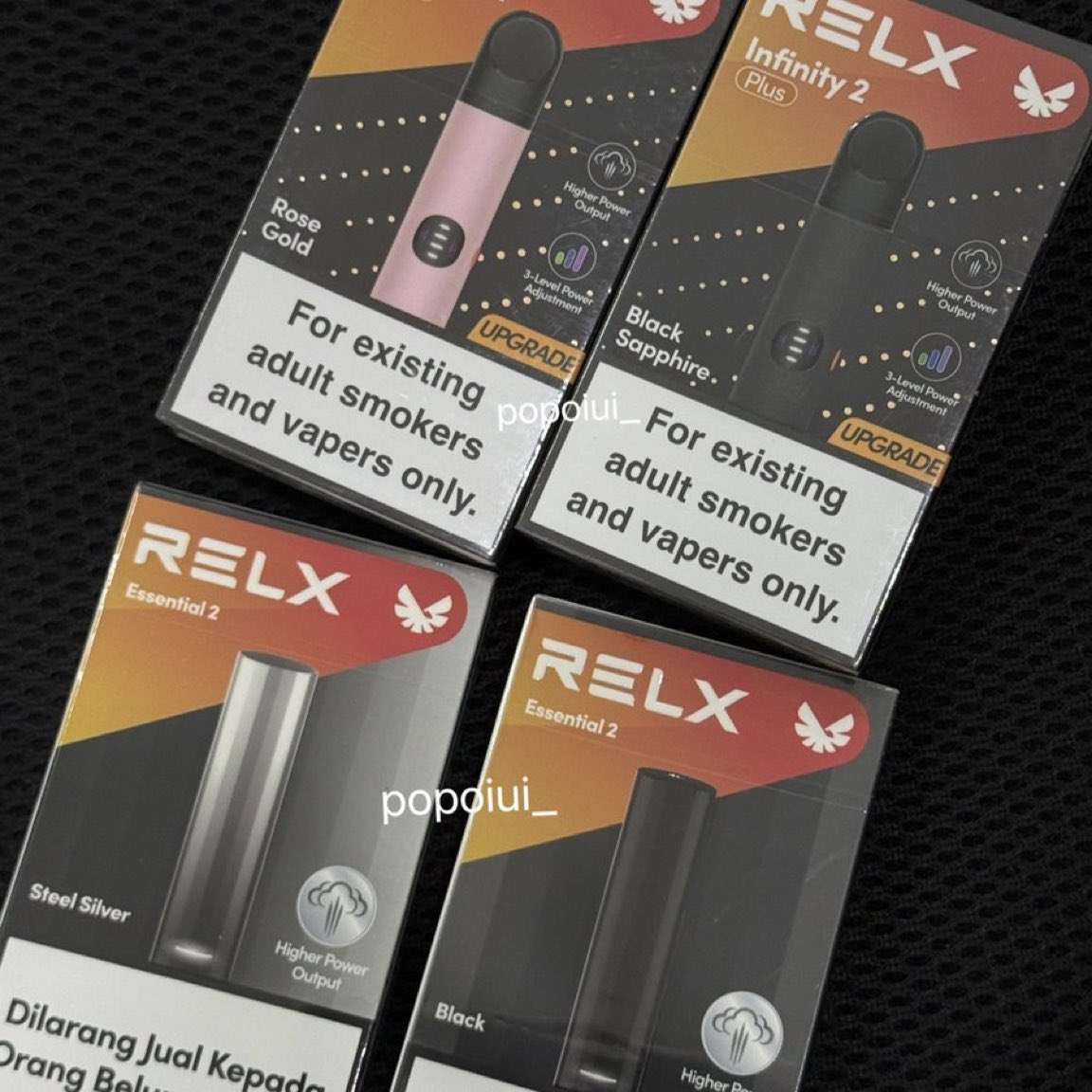 ʚ เครื่อง Infinity v2 plus 9OO฿
ʚ เครื่อง Essentail 45O฿
📦ค่าส่ง 25 บาท
🛒: lin.ee/uPkjtuJ 

#RELX #relxมือสอง #relxราคาถูก #relxlite #relxinfinity #พอตมือสอง #พอตrelx #พอตราคาถูก #พอตไฟฟ้า #หัวพอต