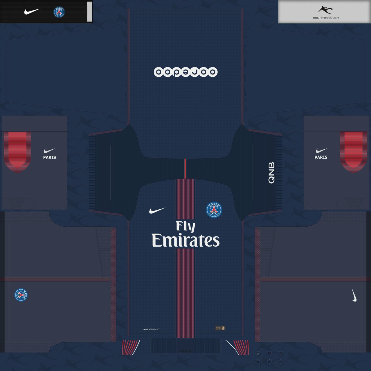 COLKITSSOCCER's tweet photo. Official: Paris Saint-Germain Kits Pack 2016 - 2017

#PES2021 #PES21 #PESKit #FC25 #KitMaker #PSG #ParisSG #Ligue1 #FootballTwitter #Futbol #Viral @PSG_inside https://t.co/CprfkpFify